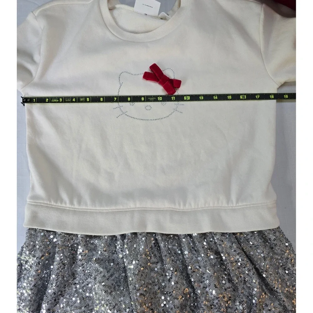 Hello Kitty The Childrens Place Sequin Dress & Accessories Bundle Kids XL